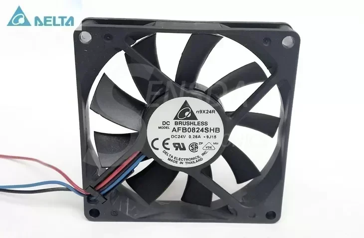 Wholesale Delta Electronics AFB0824SHB 8015 80mm 8cm 80X80X15 mm DC 24V 0.26A 3-pin industrial server cooling fan