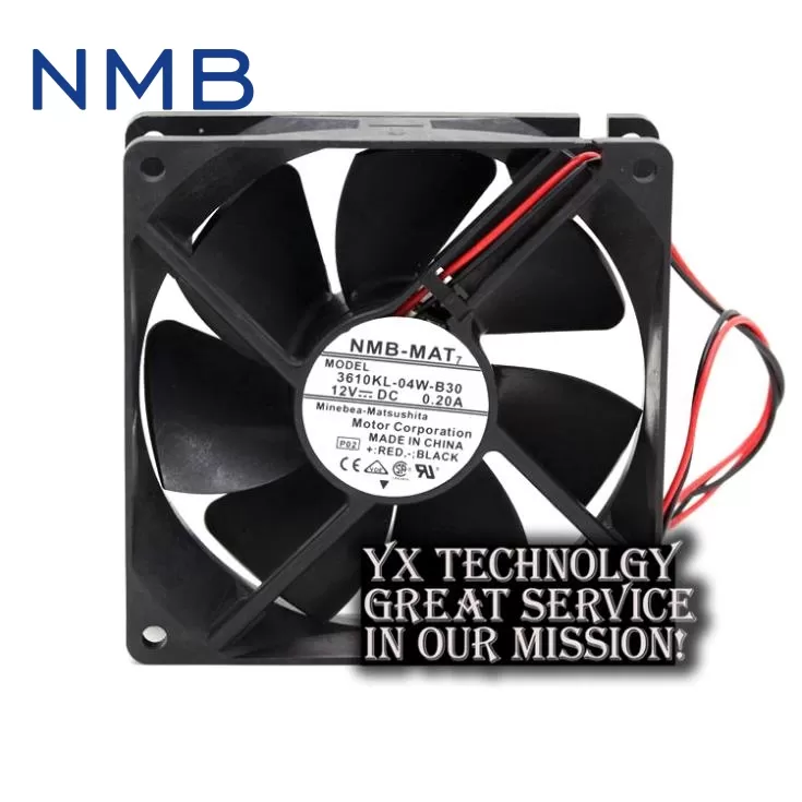 New 92 * 92 * 25mm 9CM 3610KL-04W-B30 9225 12V 0.20A power supply chassis cooling fan for nmb