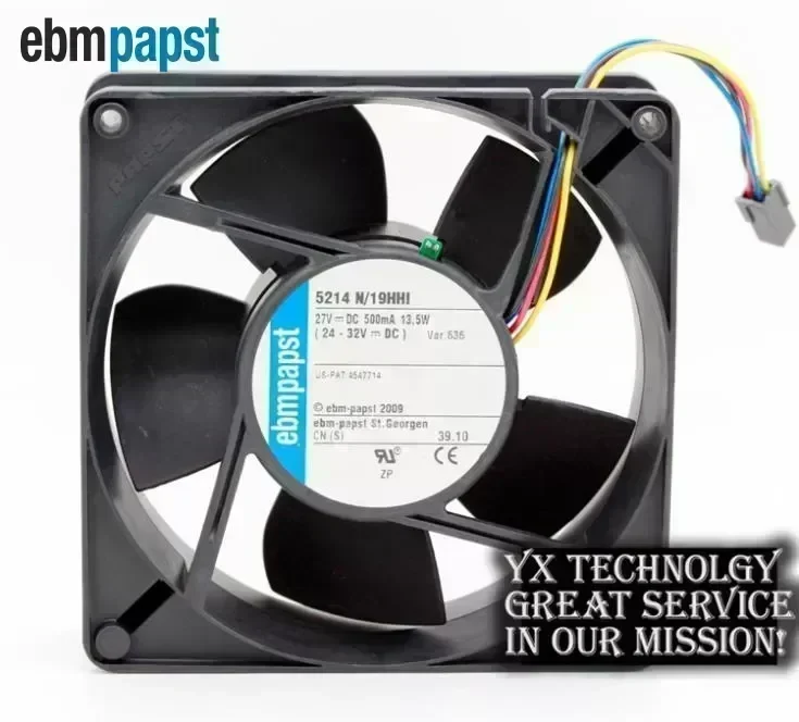 Original 5214N/19HHI 27V 13.5W 12738 inverter cooling fan
