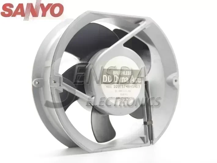 Sanyo 109E5748H5H03 17251 172mm 17cm DC 48V 0.28A mechanical metal Aluminum Frame server inverter fan