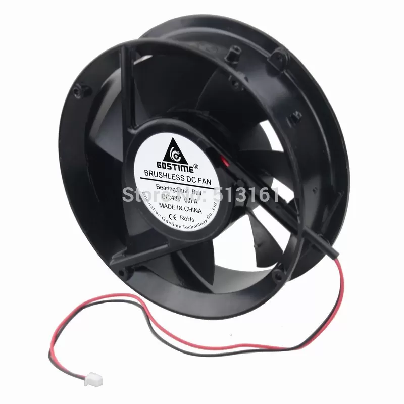 3Pcs Gdstime 170MM 48V DC 17251 170*170x51mm Ball Industrial Cabinet Inverter Cooling Fans