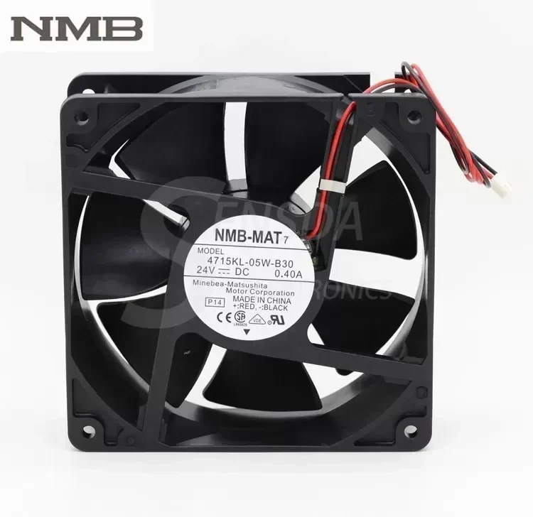 Original NMB 4715KL-05W-B30 120mm 12cm 12038 DC 24V 0.40A 9.6W server inverter computer axial cooling fans