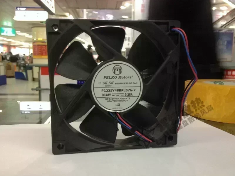 NEW FOR PELKO Motors 12025 48V 0.28A 12CM P1225Y48BPLB7h-7 Frequency converter cooling fan