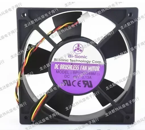 The original Bi-Sonic BP1202548M 12CM 12025 48V 0.13A 3P line support speed alarm double ball fan
