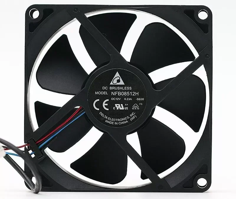 Original DELTA NFB08512H 8525 85x85x25mm DC 12V 0.23A 8cm projector instrument cooling fan