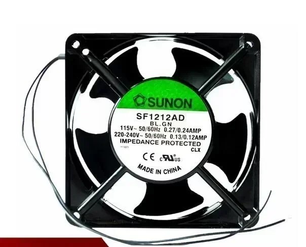 SUNON 120*120*38MM 12038 12cm AC 220V-240V 0.13A/0.12A SF1212AD AC115V 0.27A/0.24A 2-wire Cooling Fan