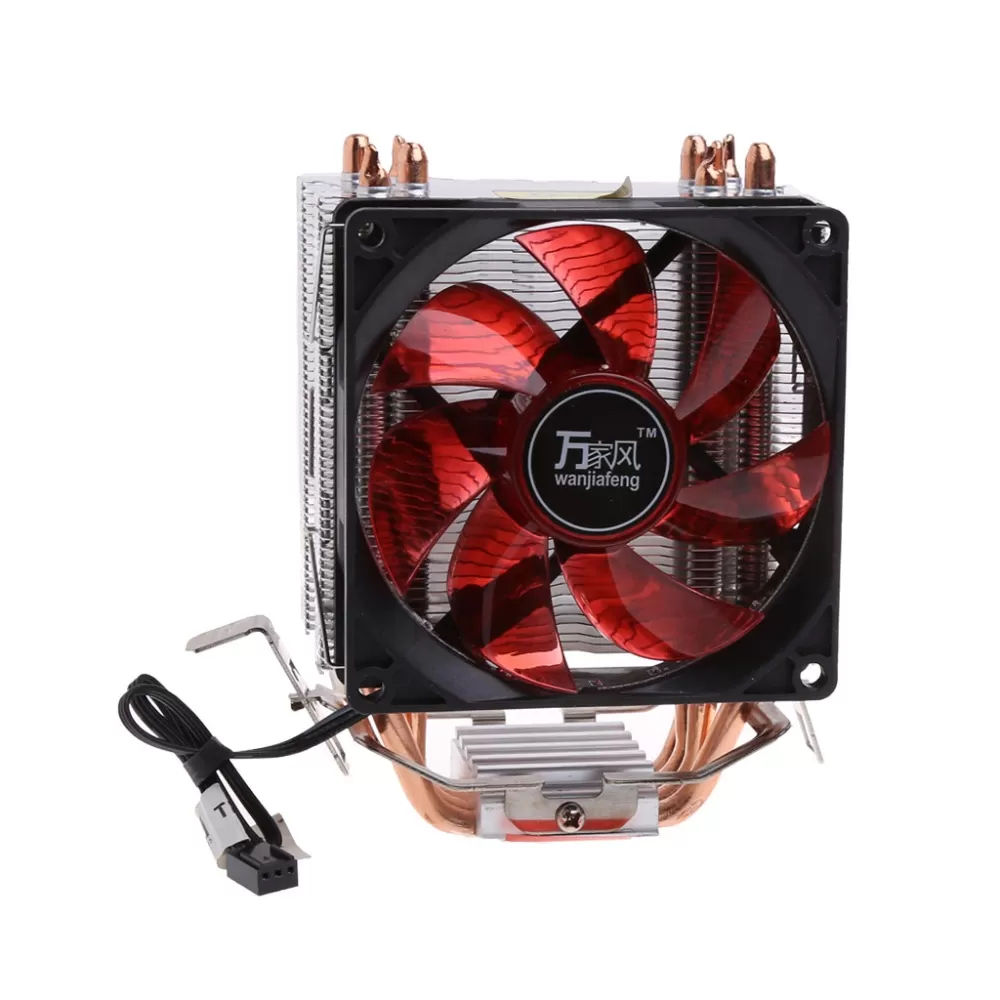 4 Heatpipe 130W Red LED CPU Cooler Fan 3Pin Aluminum Heatsink For Intel LGA775/1156/1155 AMD AM3/AM2+/AM2 92*92*25mm C26
