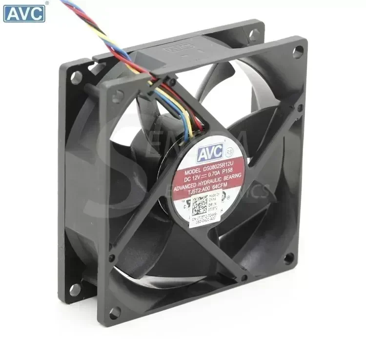 original AVC DS08025R12U 8025 8cm 80mm DC 12V 0.7A computer server inverter chassis cooling fans cooler