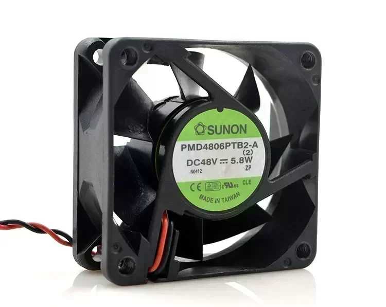 New original PMD4806PTB2-A 6025 48V 5.8W 6CM 2-wire cooling fan