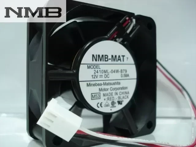NMB 2410ML-04W-B79 -F62 6025 60x60x25mm 6cm DC 12V 0.58A 3Wire server inverter Cooling fan