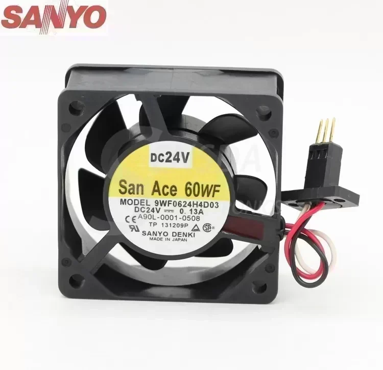 Sanyo 9WF0624H4D03 6025 24V 0.15A inverter server inverter axial cooling fans