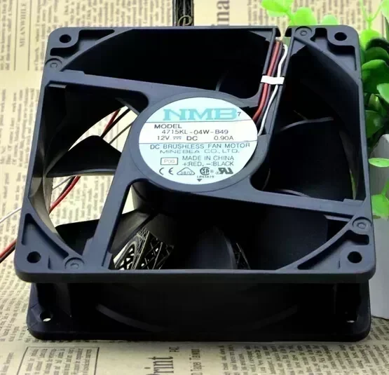 NMB 4715KL-04W-B49 120*120*38 12cm 12V0.9A 3pin dual ball big air fan