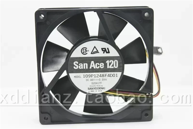 New authentic 109P1248F4D01 120MM 48V 0.09A double ball mute cooling fan