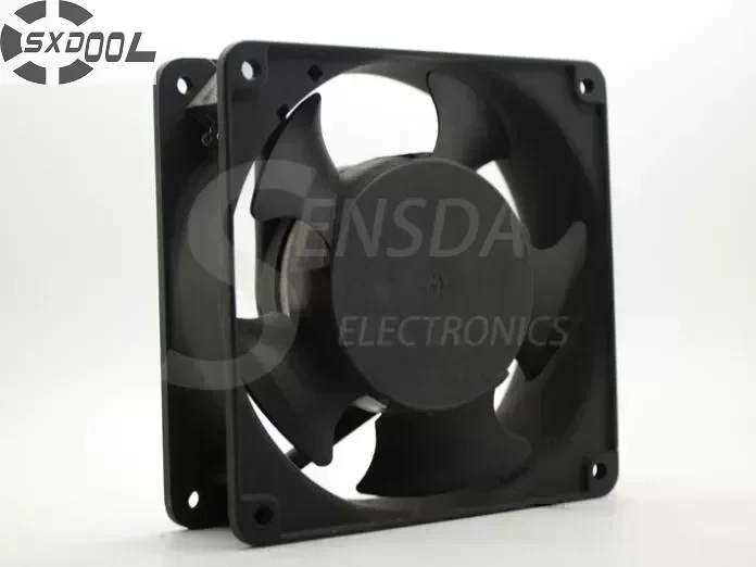 SXDOOL cooling fan 220V SJ1238HA2 120mm 12038 120*120*38 mm AC 220V-240V 50/60HZ 0.13 case axial metal frame
