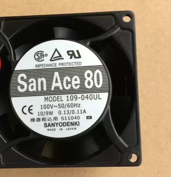 Original SANYO 109-040UL 100V 10 / 9W 80 * 80 * 42MM aluminum chassis fan