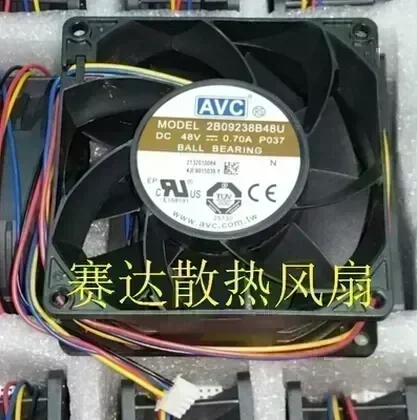 Wholesale: AVC 9238 48V 0.7A 2B09238B48U 90*90*38MM 4 wire inverter cooling fan