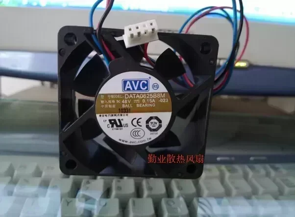 The original AVC 6CM 60*60*25 48V 0.15A DATA0625B8M three line double ball converter fan
