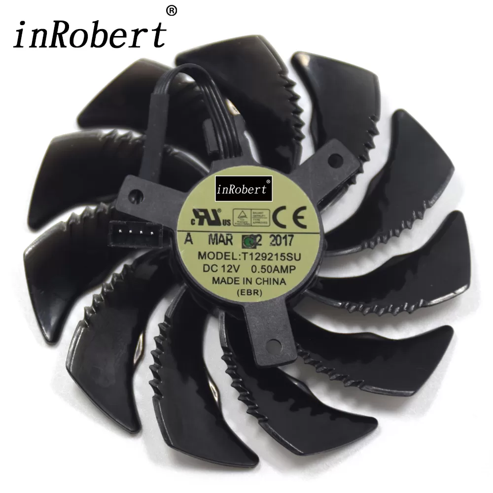 New T129215SU 88MM Cooler Fan Replace For Gigabyte GTX 1050 1050TI 1060 1070 1070TI G1 P106-100 Radeon RX 570 580 470 Gaming MI