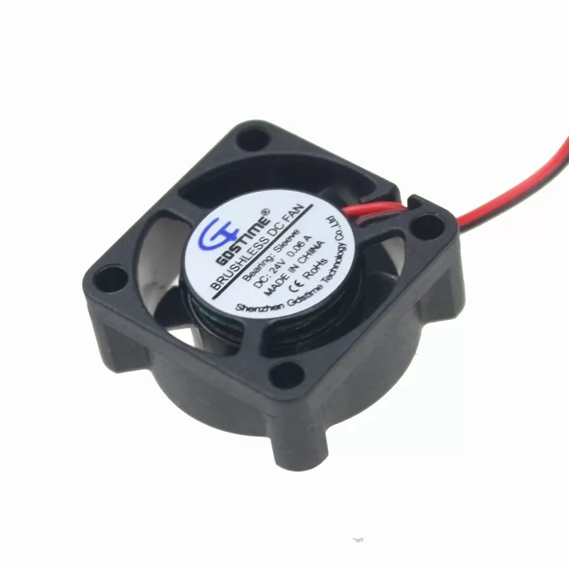 200 Pcs Gdstime High Air Flow 25mm DC Fan 24V 2.5cm 25x25x10mm 2510 Centrifugal Silent Cooling Fan 24 Volt Mini Cooler wholesale