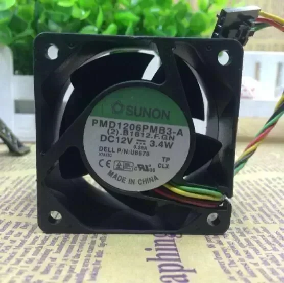 Wholesale: SUNON PMD16PMB3-A DC 12V 3.4W 60*60*38MM 6cm 4-wire PWM Cooling Fan