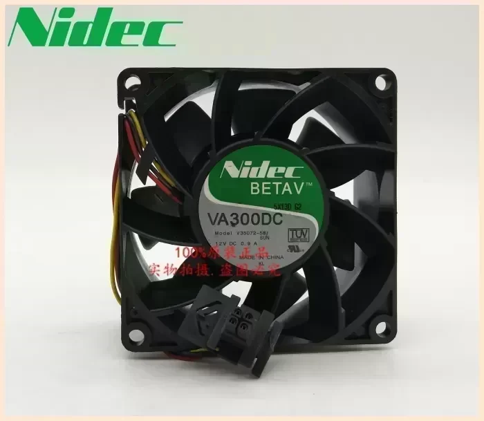 Nidec Cooling fan VA300DC V35072-58 8cm 80*80*38mm 8038 12v 1.1A server fan