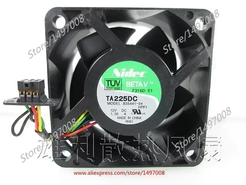 Nidec B35441-94 Server Square Fan DC 12V 1.50A 60x60x38mm