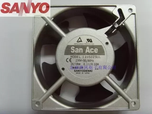 Sanyo 109S025UL 12038 120mm 12cm AC 220V 0.11A 16/18W server inverter cooling fan