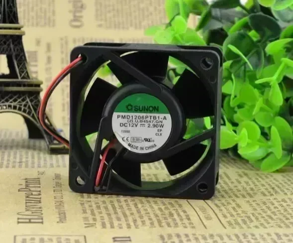 Wholesale: original SUNON PMD16PTB1-A 60*60*25 12V 3.9W 6CM 2 wire cooling fan