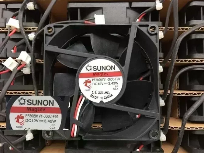 Wholesale: SUNON 80 12V 3.42W PF801V1-000C-F99 8cm 3 line with speed fan