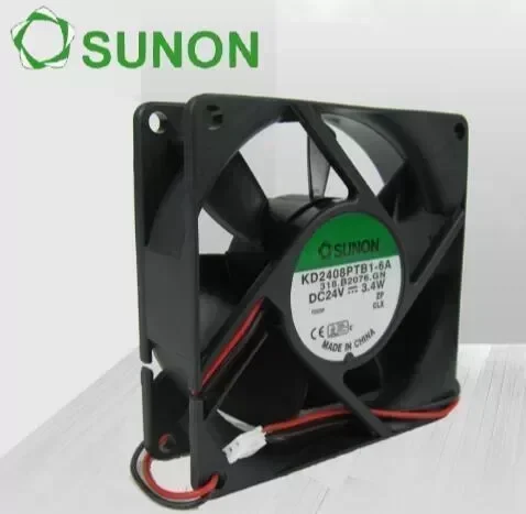 Original SUNON 8025 24V KD2408PTB1-6A 3.4W 2 line converter heat dissipation fan