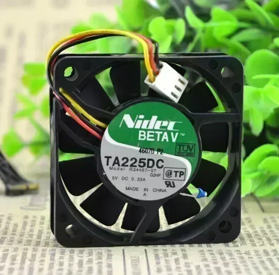 NIDEC TA2250C R34487-57 60*60*15 DC5V genuine 0.31A 3 lines radiating fan