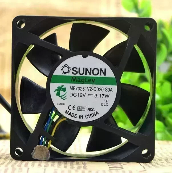 SUNON MF70251V2-Q0-S9A DC 12V 3.17W 7025 70*70*25MM 7cm 4-wire Chassis Cooling Fan
