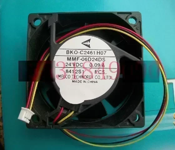 New Original Nidec Inverter fan for Mitsubishi BKO-C2461H07 MMF-06D24DS FC5 24V 0.09A 60*60*25MM