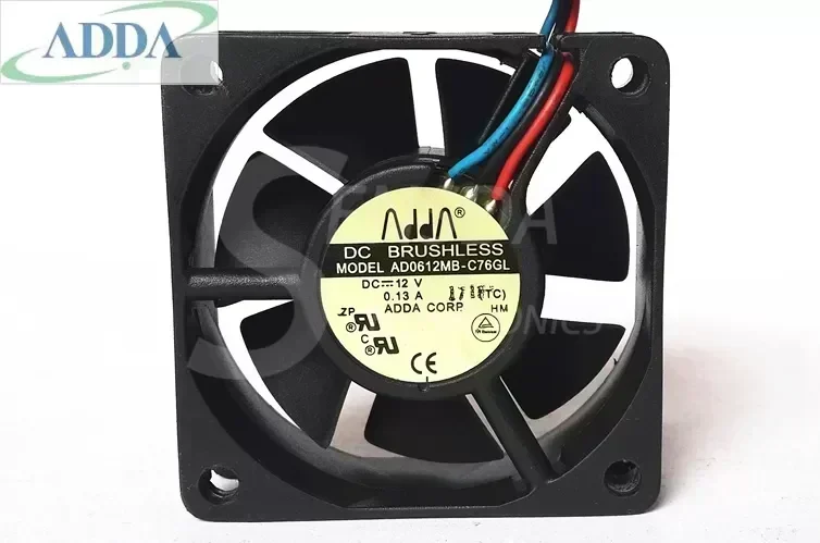 Wholesale ADDA AD0612MB-C76GL 6020 DC 12V 0.13A 3-Pin 3-wire server inverter axial cooling fans