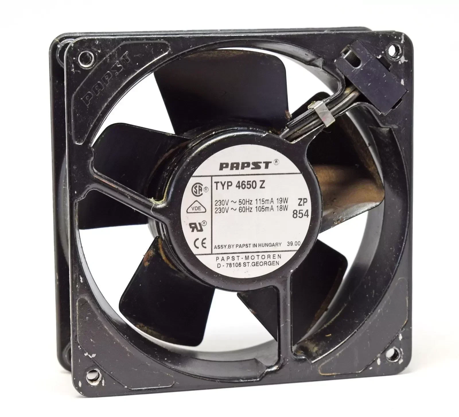 EBM-Papst - 4650Z Axial Fan, 230 VAC Box Fan