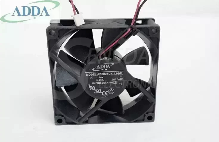 Wholesale ADDA AD0824UX-A70GL 8025 80mm DC 24V 0.29A server inverter axial cooling fans drive