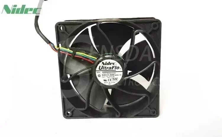 Original NIDEC 12038 UltraFlo V12E12BS2B5-07A02 NX613-A00 12V 3A 4Wire Cooling Fans