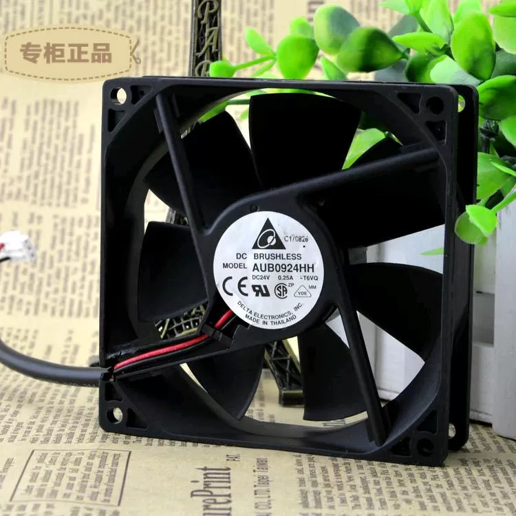 Free Delivery. New home furnishings AUB0924HH DC24V 0.25 A 9025 double ball fan DELTA