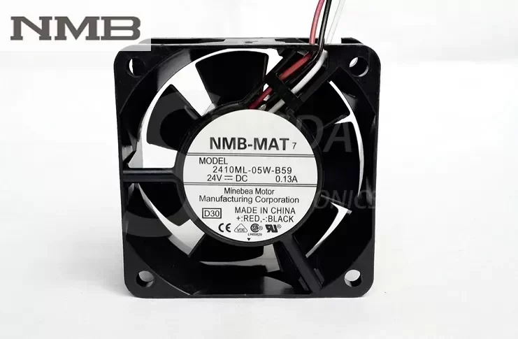 NMB 2410ML-05W-B59 DC 24V 0.13A 6025 60x60x25mm 6cm 60mm server inverter axial cooler blower cooling fans