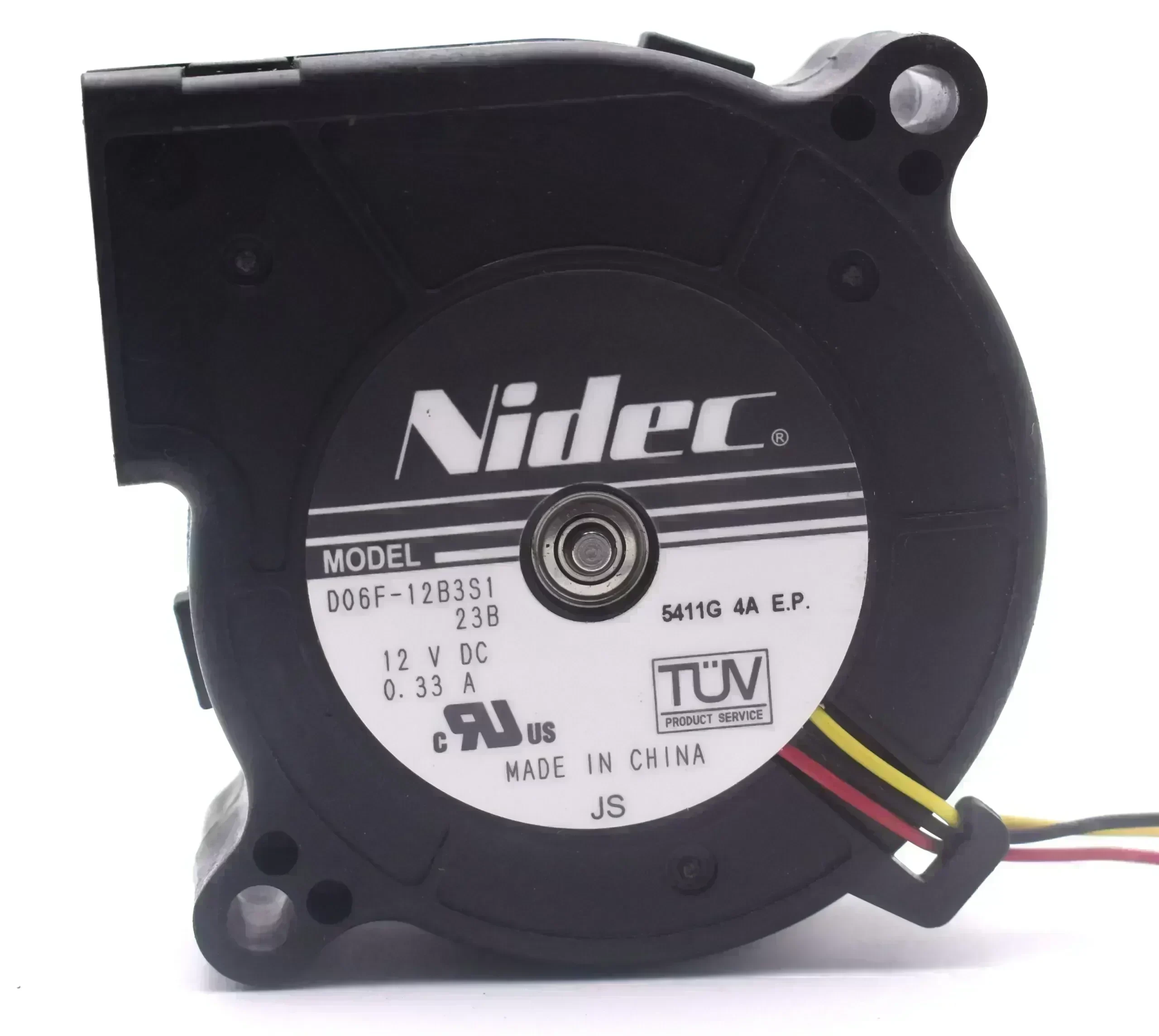 Nidec Original D06F-12B3S1 Double Ball Bearing 6025 60*60*25mm Computer Laptop Blower Cooling Fan DC 12V 0.33A 3.96W