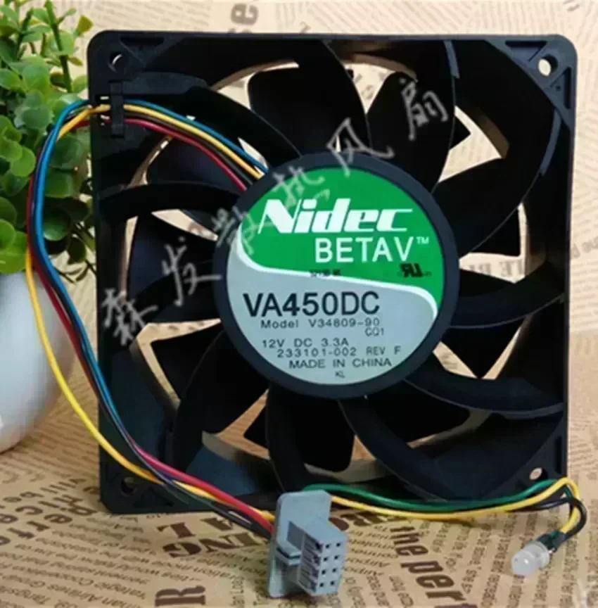 Original Nidec V34809-90 12cm 138 12V 3.3A violence server industrial cooling fan