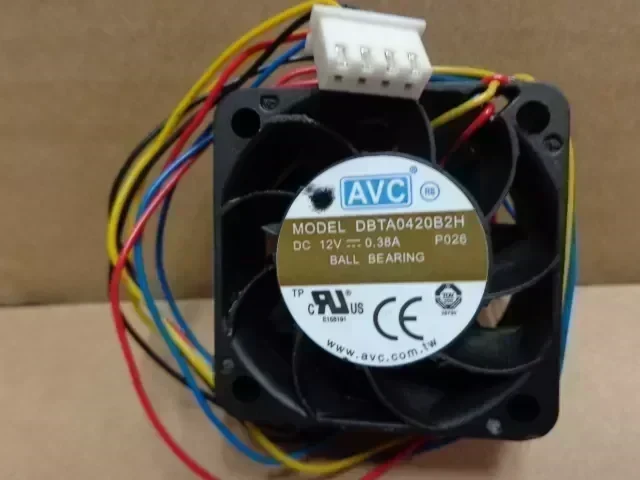 New Original AVC DBTA0420B2H -P026 12V 0.38A 4cm four-wire dual roll telecommunications cooling fan