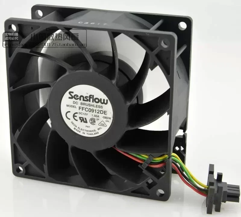 New original FFC0912DE 9038 12V 1.50A 9CM powerful cooling fan industrial fan