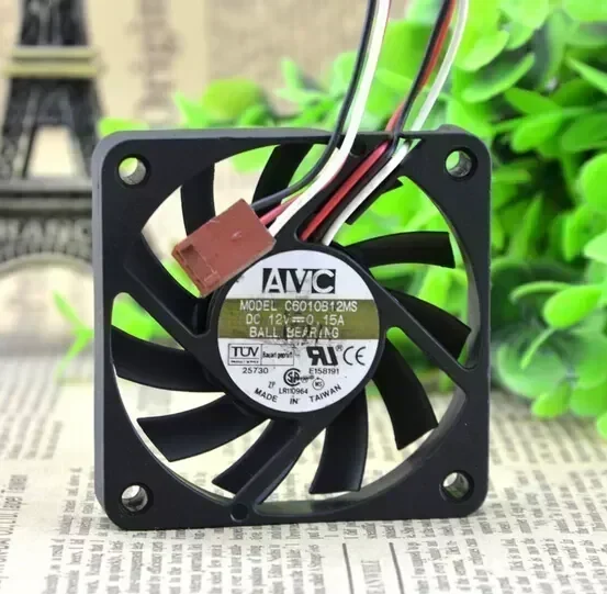 Wholesale: the original AVC C6010B12H 60*60*10 12V 0.1A 0.15A 3 pin cooling fan