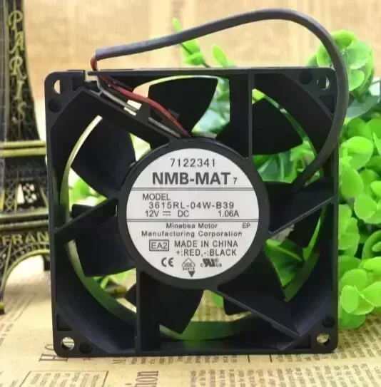 Original NMB 3615RL-04W-B39 12V 1.06A 92*92*38MM three line axial flow fan
