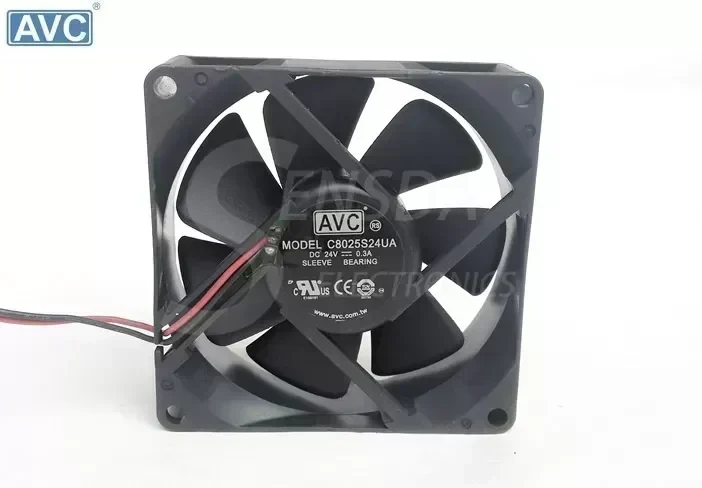 Wholesale Avc c8025s24ua 24v 0.3a inverter fan 8cm 8025 80x80x25mm 80mm server inverter blower cooling cooler
