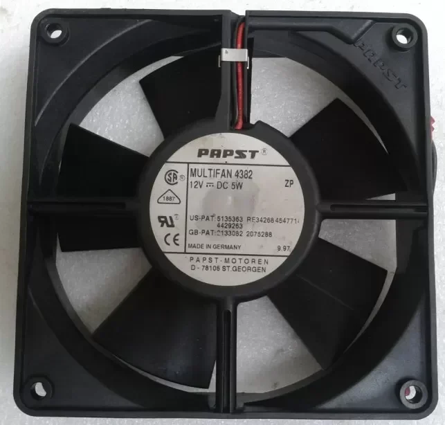 Original PAPST 12CM 12032 MULTIFAN 4382 12V 5W120 * 120 * 32MM two wire cooling fan