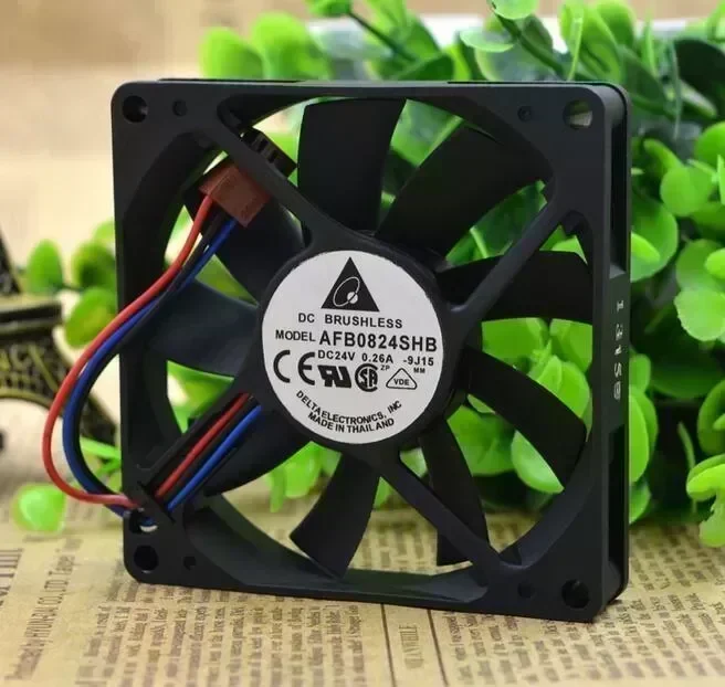 Wholesale Positive Product Delta AFB0824SHB 8015 80x80x15mm 8cm DC 24V 0.26A 8CM 3-wire Double Ball Bearing Cooling Fan