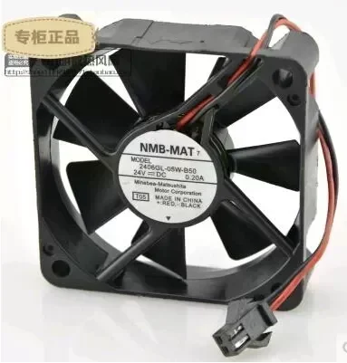 Wholesale: original 2406GL-05W-B50 24V 0.A NMB60*60*15 2 wire cooling fan chassis power radiator