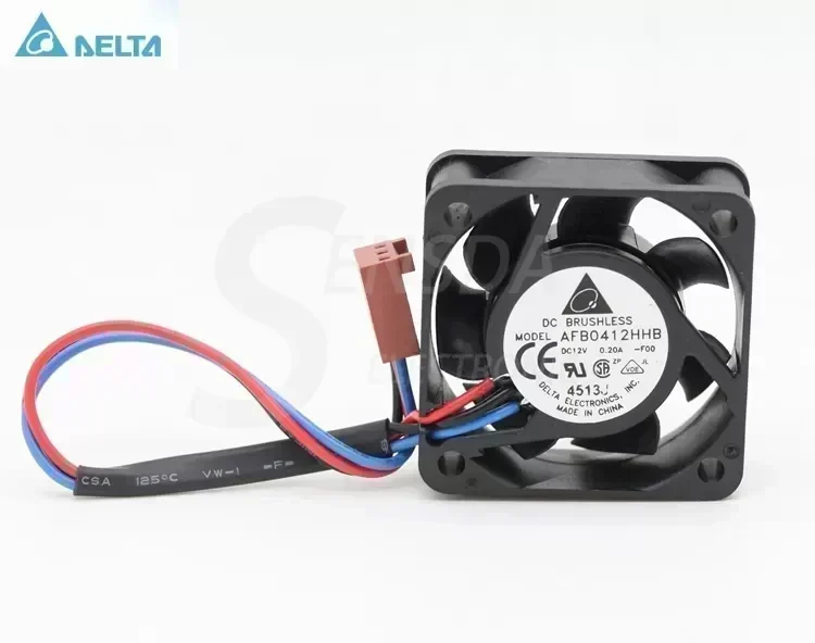 Wholesale For Delta AFB0412HHB 4cm DC 12V 0.A 3 -pin computer case mainboard server inverter cooling fans